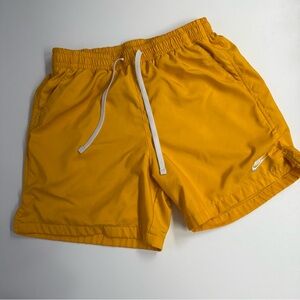 Nike Men's Bright Yellow Athletic Swim Trunks